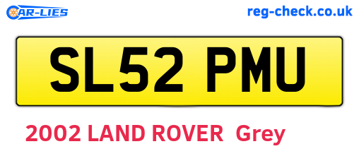 SL52PMU are the vehicle registration plates.