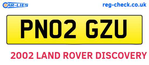 PN02GZU are the vehicle registration plates.