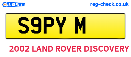 S9PYM are the vehicle registration plates.