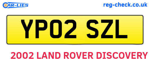 YP02SZL are the vehicle registration plates.