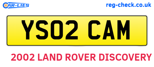 YS02CAM are the vehicle registration plates.