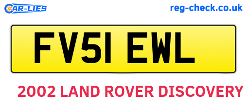 FV51EWL are the vehicle registration plates.