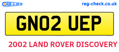 GN02UEP are the vehicle registration plates.
