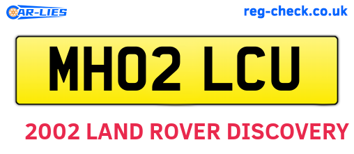 MH02LCU are the vehicle registration plates.