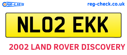 NL02EKK are the vehicle registration plates.
