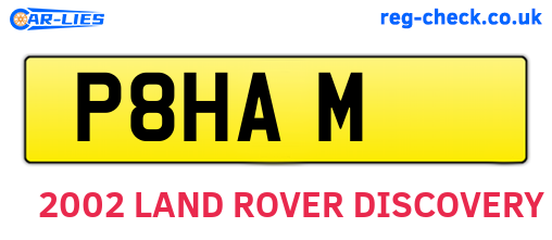P8HAM are the vehicle registration plates.