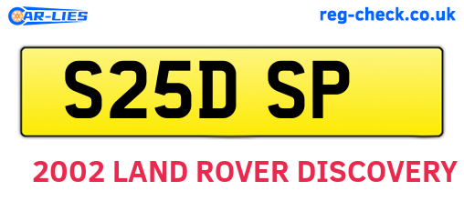 S25DSP are the vehicle registration plates.