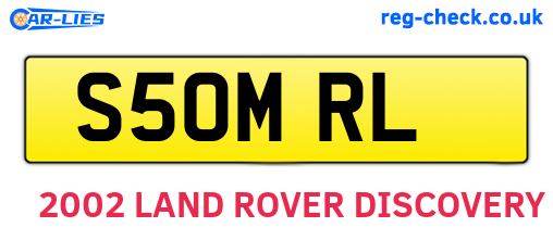 S50MRL are the vehicle registration plates.