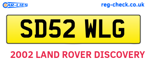 SD52WLG are the vehicle registration plates.