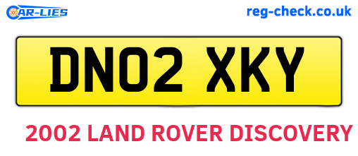 DN02XKY are the vehicle registration plates.