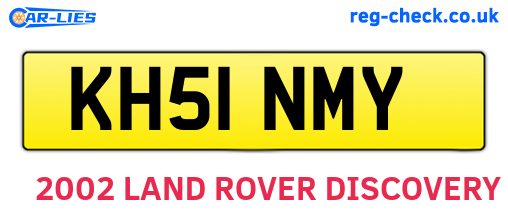 KH51NMY are the vehicle registration plates.