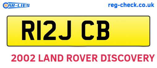 R12JCB are the vehicle registration plates.