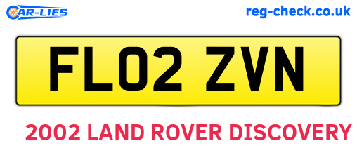 FL02ZVN are the vehicle registration plates.