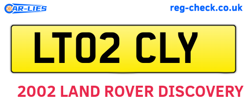 LT02CLY are the vehicle registration plates.
