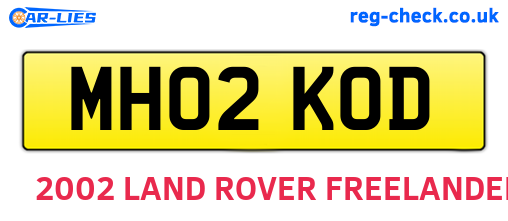 MH02KOD are the vehicle registration plates.