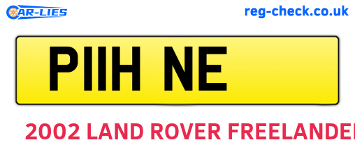 P11HNE are the vehicle registration plates.