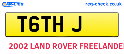 T6THJ are the vehicle registration plates.
