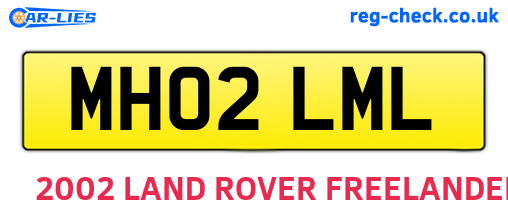 MH02LML are the vehicle registration plates.