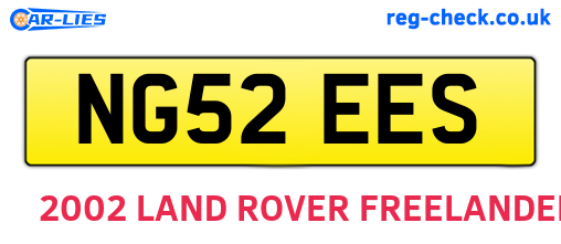 NG52EES are the vehicle registration plates.