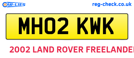 MH02KWK are the vehicle registration plates.