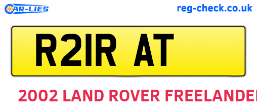 R21RAT are the vehicle registration plates.