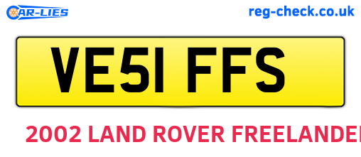 VE51FFS are the vehicle registration plates.