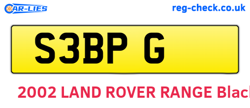 S3BPG are the vehicle registration plates.