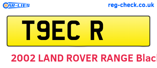 T9ECR are the vehicle registration plates.