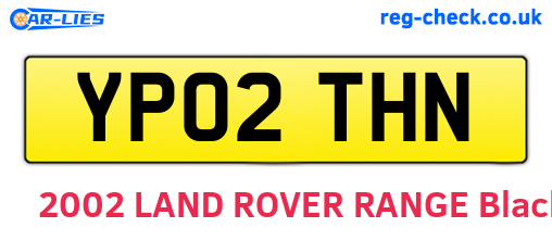 YP02THN are the vehicle registration plates.