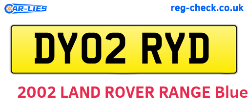 DY02RYD are the vehicle registration plates.