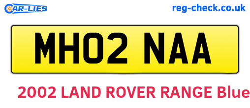 MH02NAA are the vehicle registration plates.
