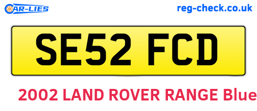SE52FCD are the vehicle registration plates.