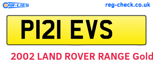 P121EVS are the vehicle registration plates.