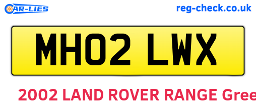 MH02LWX are the vehicle registration plates.