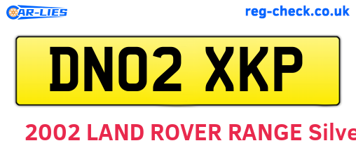DN02XKP are the vehicle registration plates.