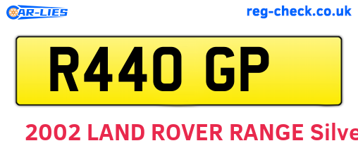 R44OGP are the vehicle registration plates.