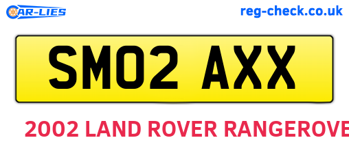 SM02AXX are the vehicle registration plates.