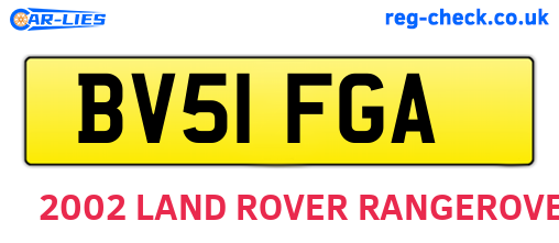 BV51FGA are the vehicle registration plates.