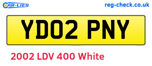 YD02PNY are the vehicle registration plates.