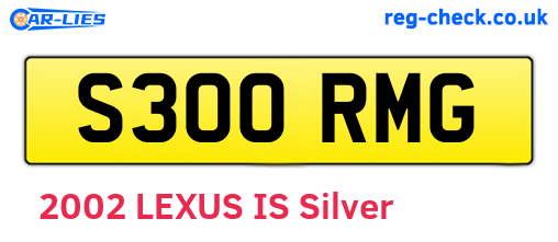 S300RMG are the vehicle registration plates.