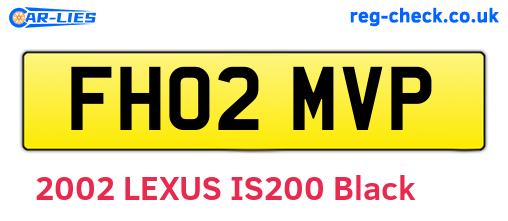 FH02MVP are the vehicle registration plates.