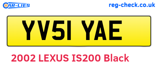 YV51YAE are the vehicle registration plates.