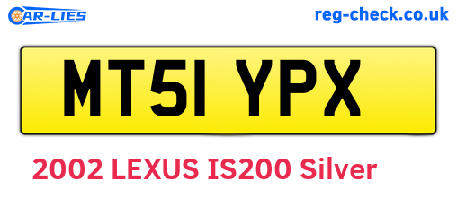MT51YPX are the vehicle registration plates.