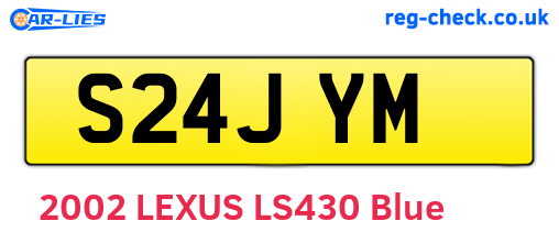 S24JYM are the vehicle registration plates.