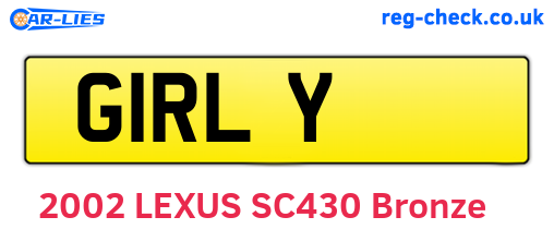G1RLY are the vehicle registration plates.