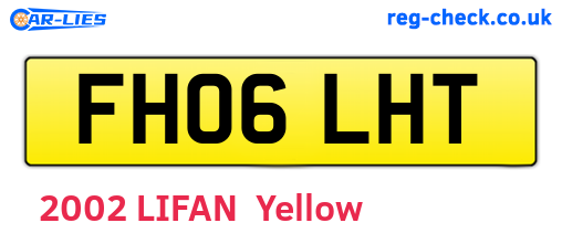 FH06LHT are the vehicle registration plates.