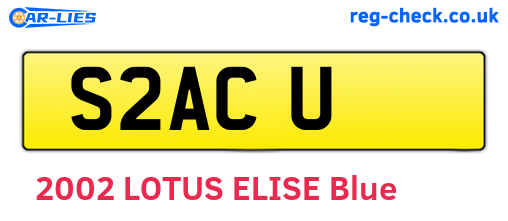 S2ACU are the vehicle registration plates.