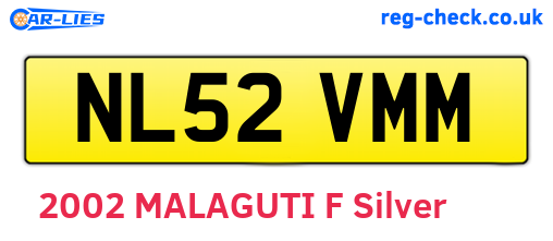 NL52VMM are the vehicle registration plates.