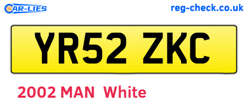 YR52ZKC are the vehicle registration plates.