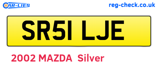 SR51LJE are the vehicle registration plates.